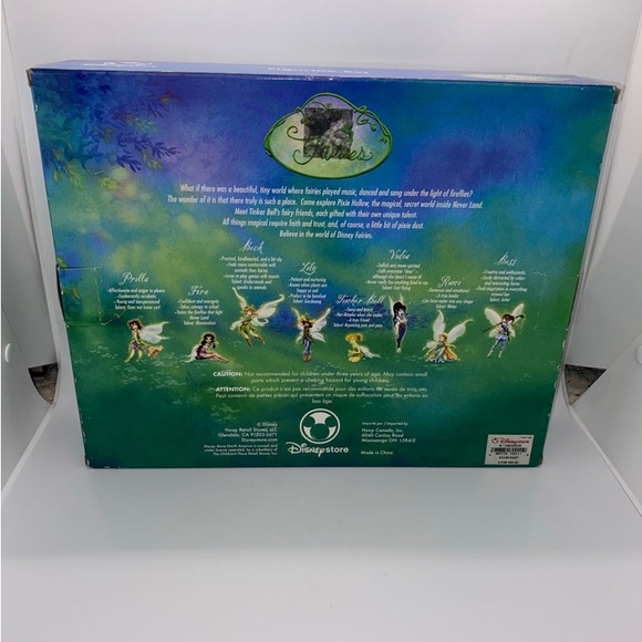 Disney Fairies Figurine Set Tinker Bell and Pixie Hollow Fairy Friends Rare - Picture 2 of 11